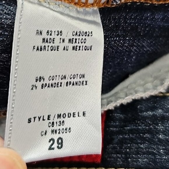 Guess Women's Jeans Size 29 Blue Denim Straight Leg Stretch Classic Casual - Picture 12 of 16